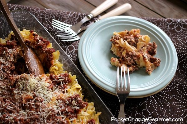 Beefy Noodle Casserole