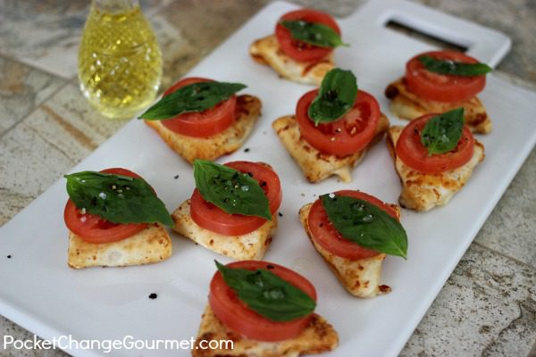 Caprese Pizza Bites