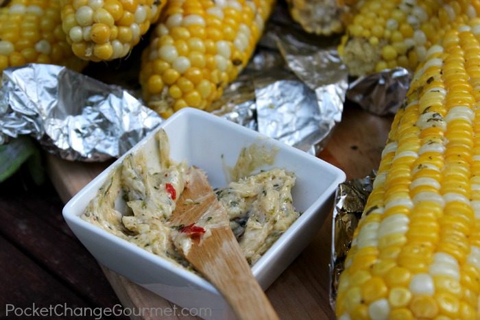 Corn on the Cob with Herb Butter :: Recipes on PocketChangeGourmet.com