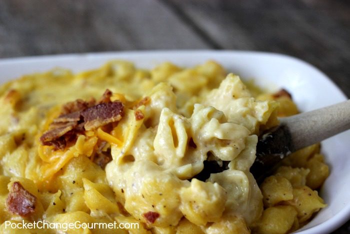 Homestyle Baked Mac & Cheese | Recipe on PocketChangeGourmet.com
