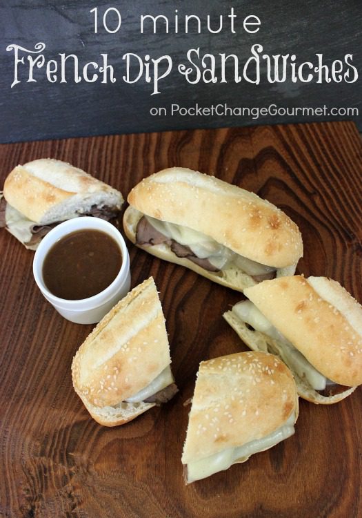 Easy French Dip Sandwiches :: Recipe on PocketChangeGourmet.com