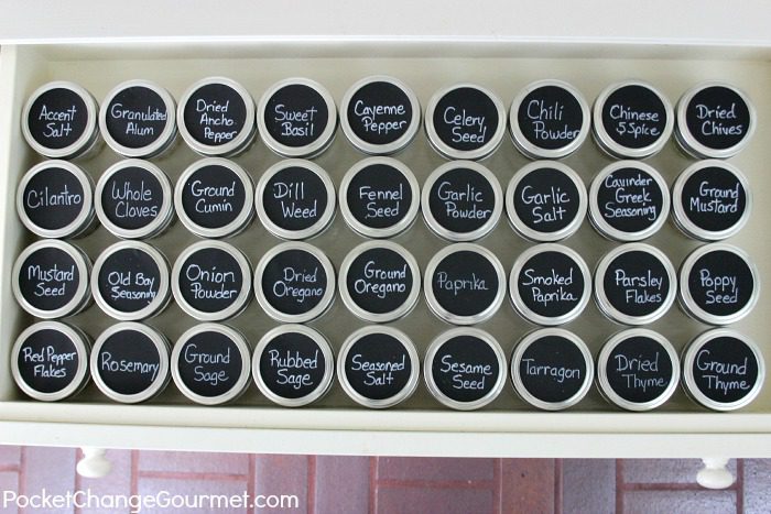 How to Organize Spices | on PocketChangeGourmet.com