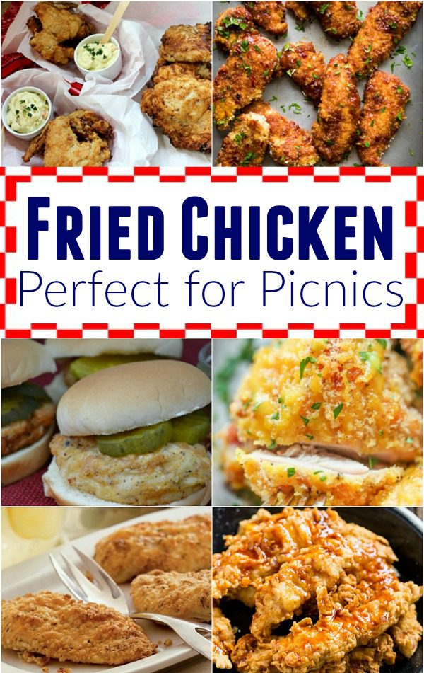 Heading to a Picnic or Potluck? Hosting a Cookout or Celebration? These Fried Chicken Recipes are perfect for any occasion! Whip up a batch for your 4th of July party! 