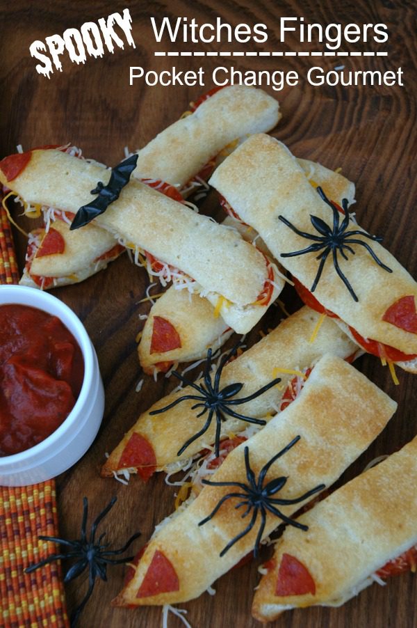 Fun Halloween Food Ideas: Spooky Witches Fingers. Get your Halloween party off to a goulishly good time and help keep the witches under control. Pin this for later.