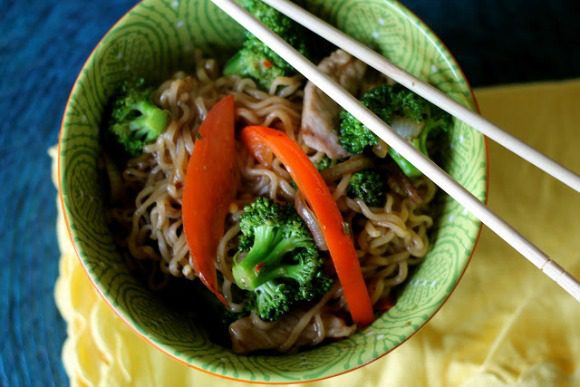 Noodles with vegetable