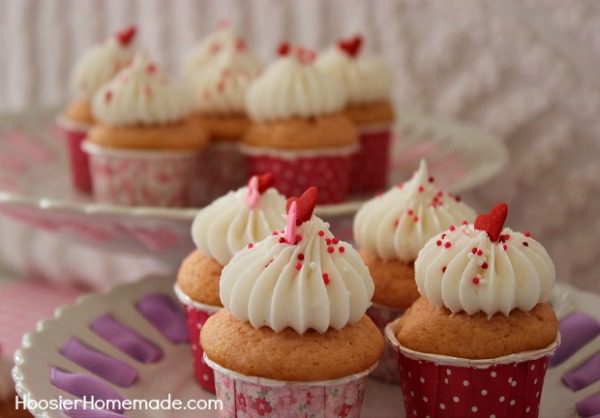 Pink Velvet Cupcakes for Valentine's Day