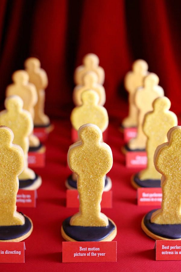 Oscar Cookies for the Academy Awards