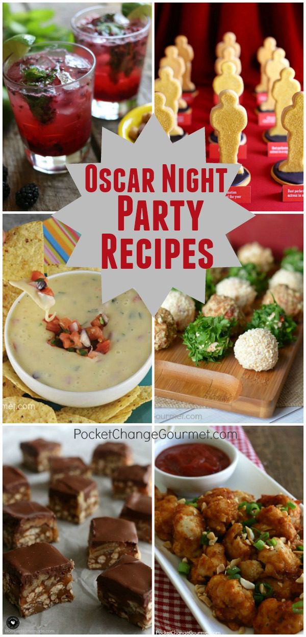 All the glitz and glam of Hollywood will be walking the Red Carpet for Oscar Night! It's always fun to celebrate right along with the stars! Here are our favorite Party Appetizers, Main Dishes, Desserts, Cocktails and more!