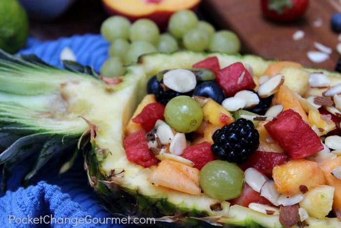 Honey Lime Fruit Salad :: Recipe on PocketChangeGourmet.com
