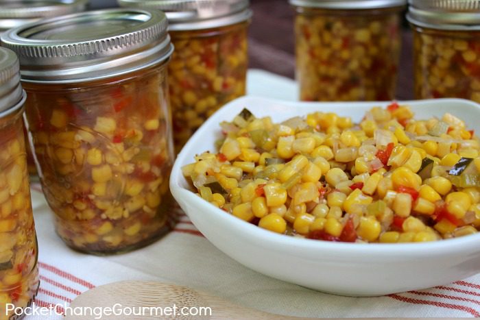 Pickled Corn Relish :: Canned or Refrigerated :: Recipe and Canning Instructions on PocketChangeGourmet.com