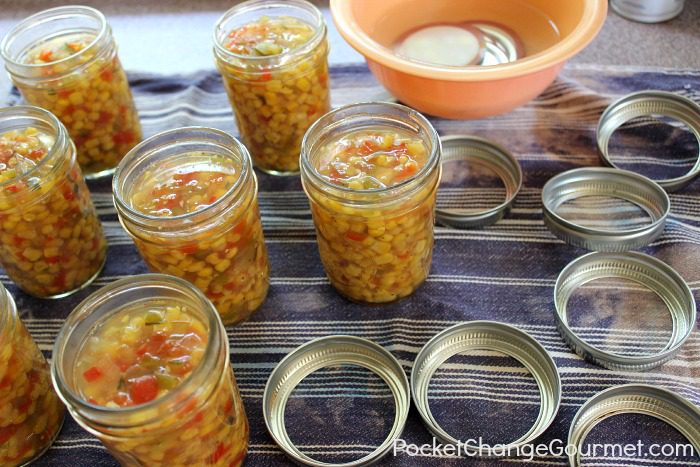 Pickled Corn Relish :: Canned or Refrigerated :: Recipe and Canning Instructions on PocketChangeGourmet.com