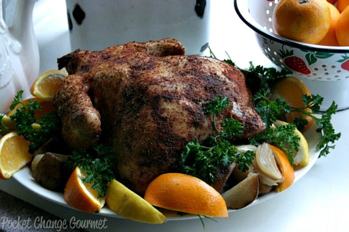 Slow Cooker Rotisserie Chicken :: Recipe on PocketChangeGourmet.com