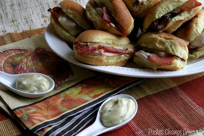 Turkey Bacon Ranch Sandwiches | Recipe on PocketChangeGourmet.com