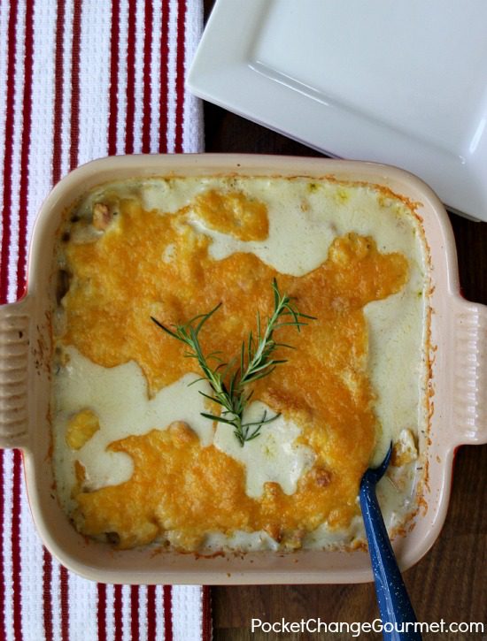 Cheesy Scalloped Potatoes and Ham | Recipe on PocketChangeGourmet.com