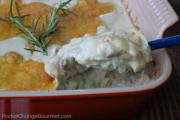 Cheesy Scalloped Potatoes and Ham | Recipe on PocketChangeGourmet.com