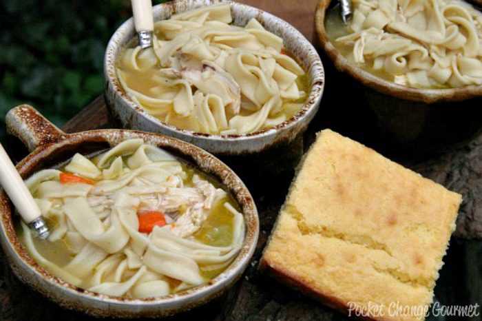 Homemade Chicken Noodle Soup | Recipe on PocketChangeGourmet.com