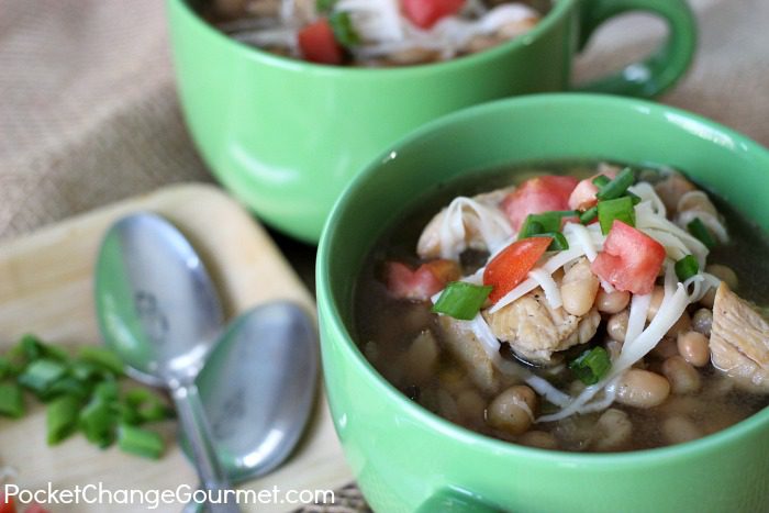 Chicken & White Bean Soup | Recipe on PocketChangeGourmet.com