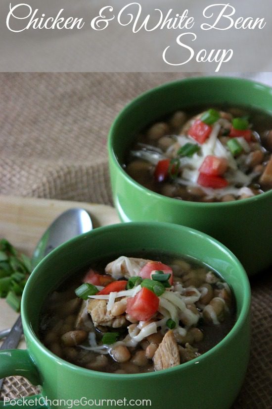 Chicken & White Bean Soup | Recipe on PocketChangeGourmet.com