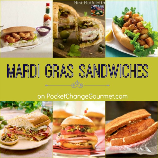 Mardi Gras Sandwiches on PocketChangeGourmet.com