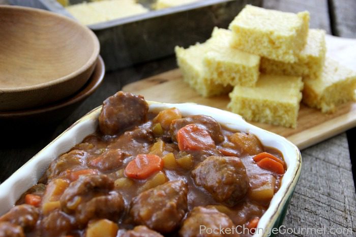 Meatball Stew | Recipe on PocketChangeGourmet.com