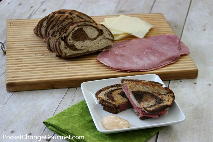 Corned Beef Grilled Cheese | on PocketChangeGourmet.com