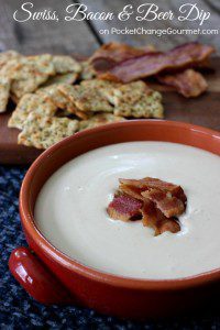 Baby Swiss, Bacon and Beer Dip | Pocket Change Gourmet
