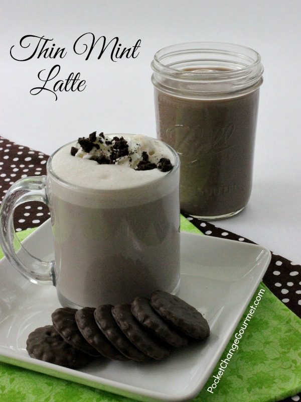 Thin Mint Latte | Recipe on PocketChangeGourmet.com