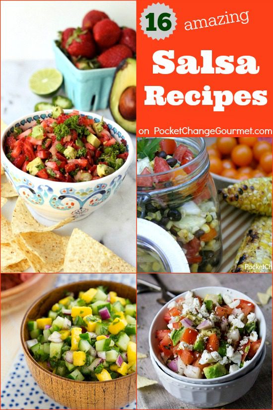 16 Salsa Recipes | on PocketChangeGourmet.com