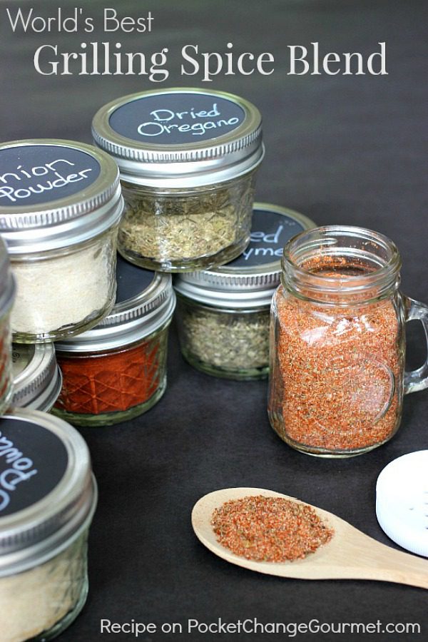 This Grilling Spice Blend is perfect on everything from vegetables - to chicken - to burgers! Whip up a couple batches, one for the kitchen and one to have near the grill! 