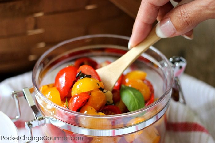 Marinated Tomato Salad | Recipe on PocketChangeGourmet.com