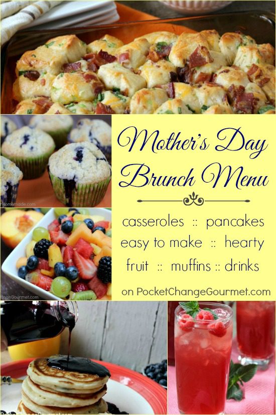 Mother's Day Brunch Menu | Pocket Change Gourmet