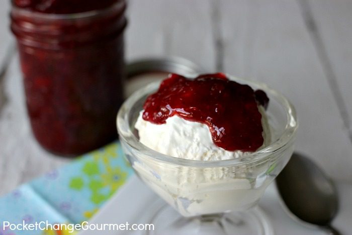 Homemade Strawberry Fruit Topping | Recipe on PocketChangeGourmet.com