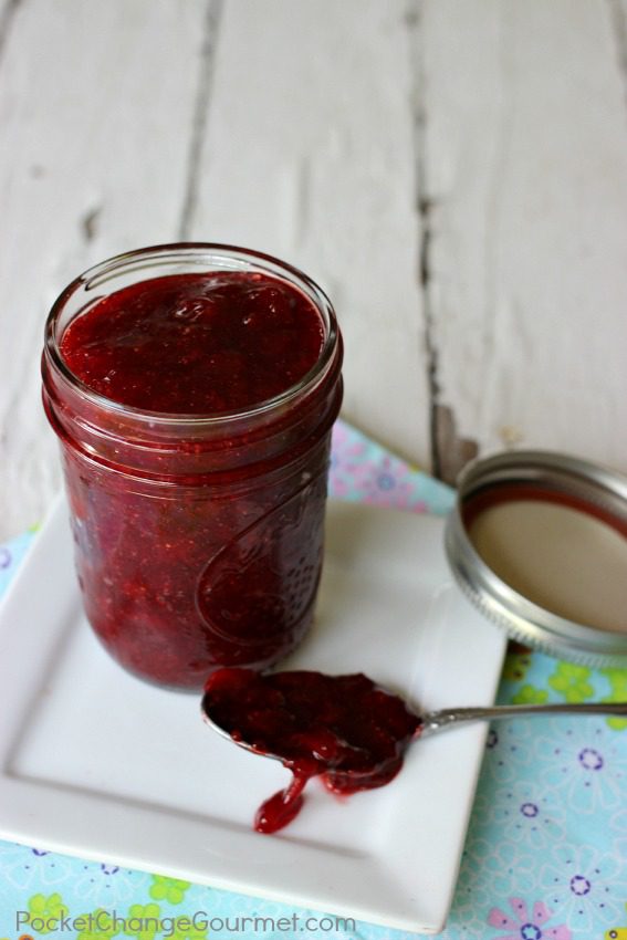 Homemade Strawberry Fruit Topping | Recipe on PocketChangeGourmet.com