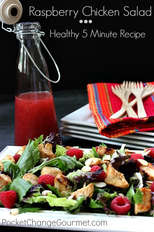 Raspberry Chicken Salad | Recipe on PocketChangeGourmet.com
