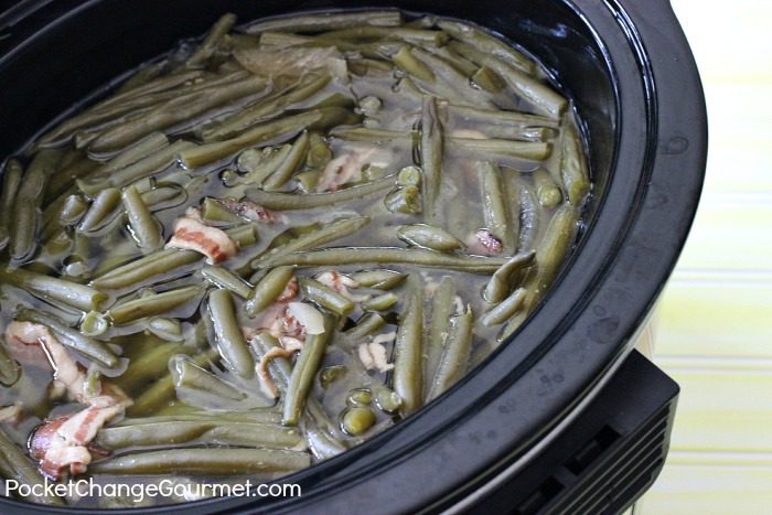 Slow Cooker Green Beans | Recipe on PocketChangeGourmet.com