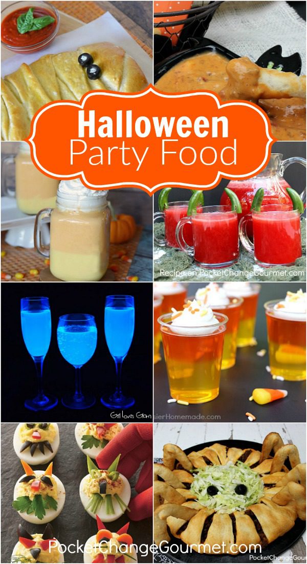 Whip up a FUN Halloween Dinner for your family! Grab a recipe to take to a Halloween Party! These Halloween Recipes include - appetizers, main dishes, side dishes, drinks and Halloween Dessert Recipes!