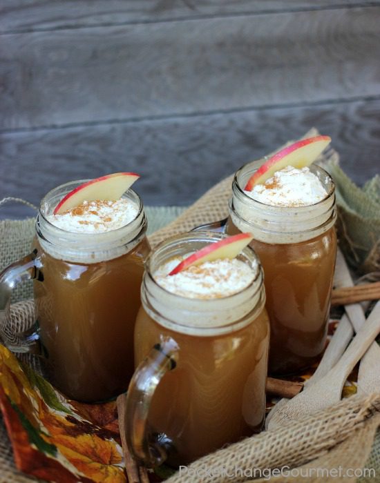 Serve up some Warm Spiced Cranberry Cider at a hayride this fall.