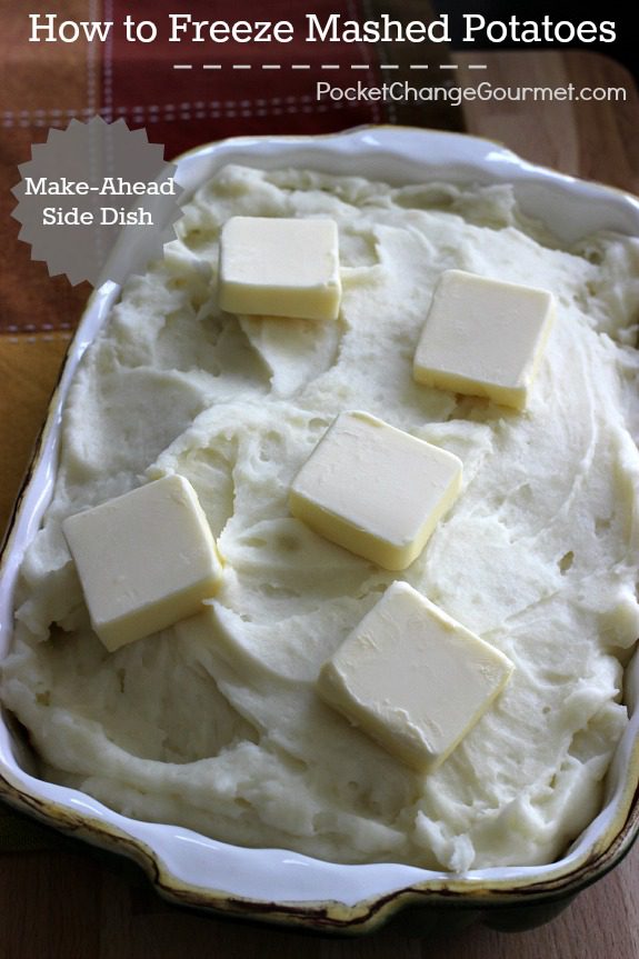Be one step ahead! Prepare your Mashed Potatoes ahead, freeze and have them ready for your holiday dinner! Learn How to Freeze Mashed Potatoes! Pin to your Holiday Board!