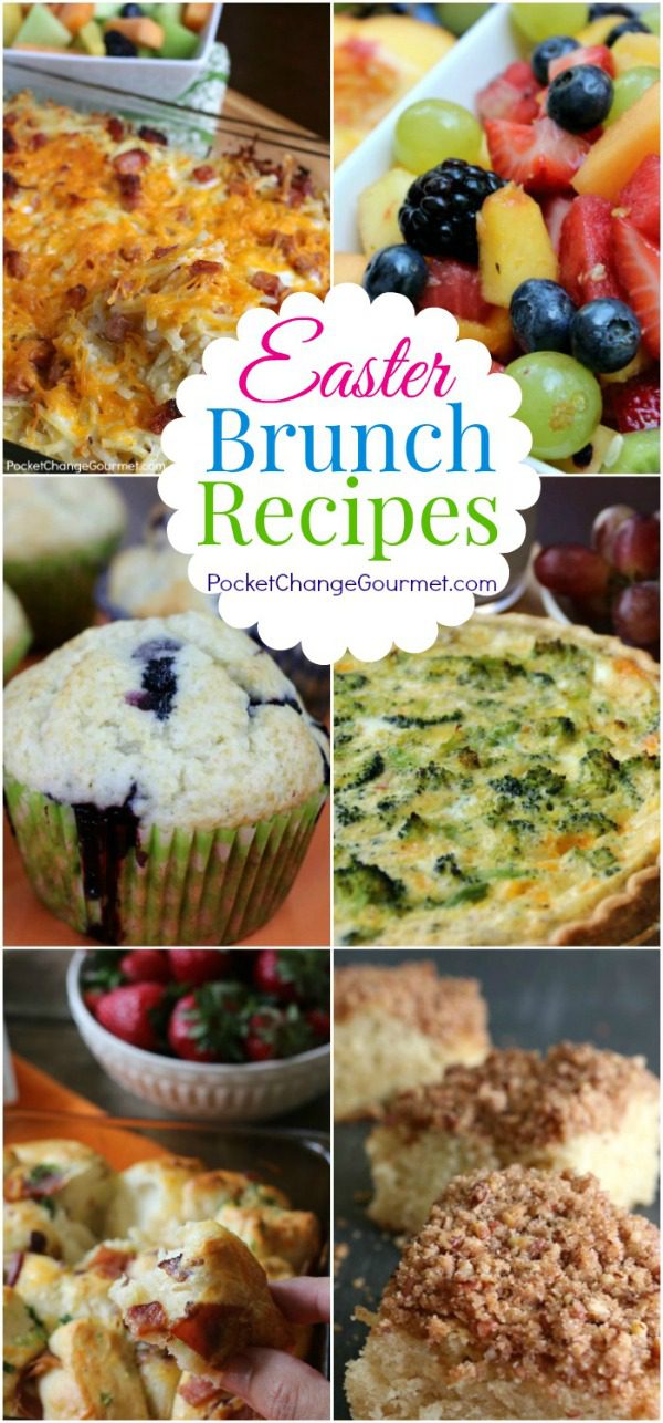 Easter Brunch Recipes - Breakfast Casseroles, Fruit Salad, Coffee Cakes, Muffins and More! Serve up a special brunch! 