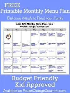 Delicious meals to feed your family in the March Monthly Menu Plan! Budget friendly meal plan - Kid approved! Pin to your Recipe Board!