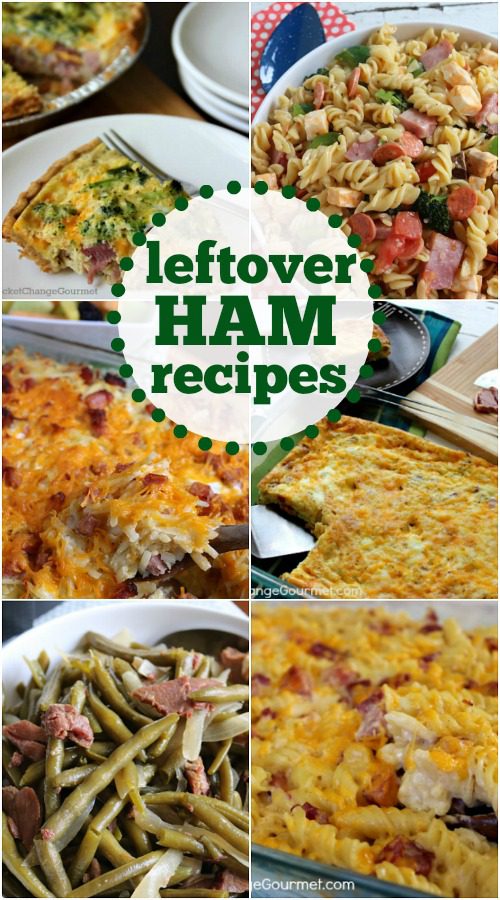 Leftover Ham? Try one of these recipes - casseroles, sandwiches, salads, soups and breakfast included! 