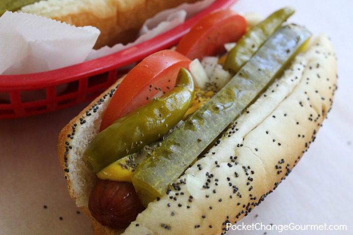 Chicago Style Hot Dogs - The Tipsy Housewife