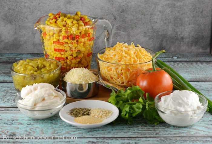 Ingredients for Hot Corn Dip