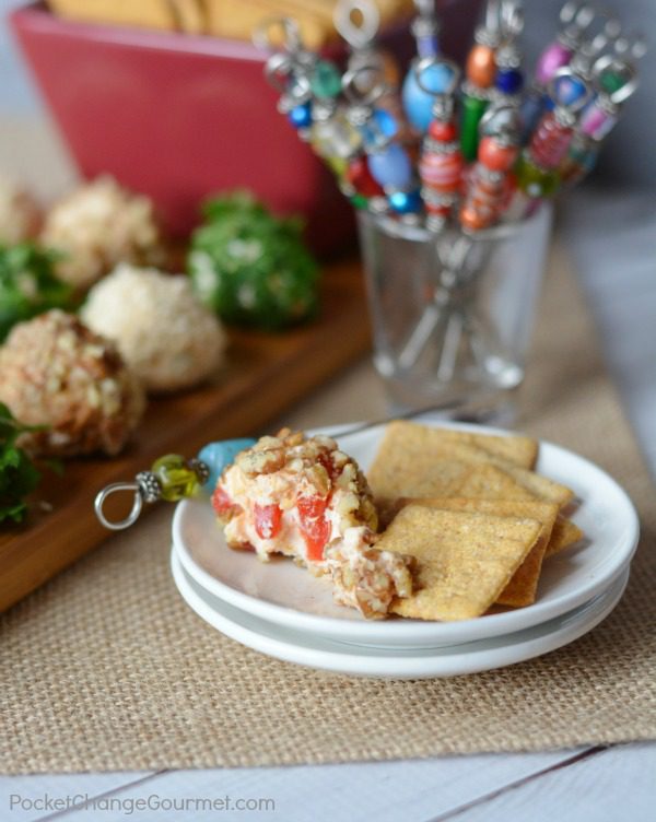 Everyone loves a good cheese ball! So why not give them their own! These Mini Cheese Balls are perfect for parties, movie night, football games and more! 