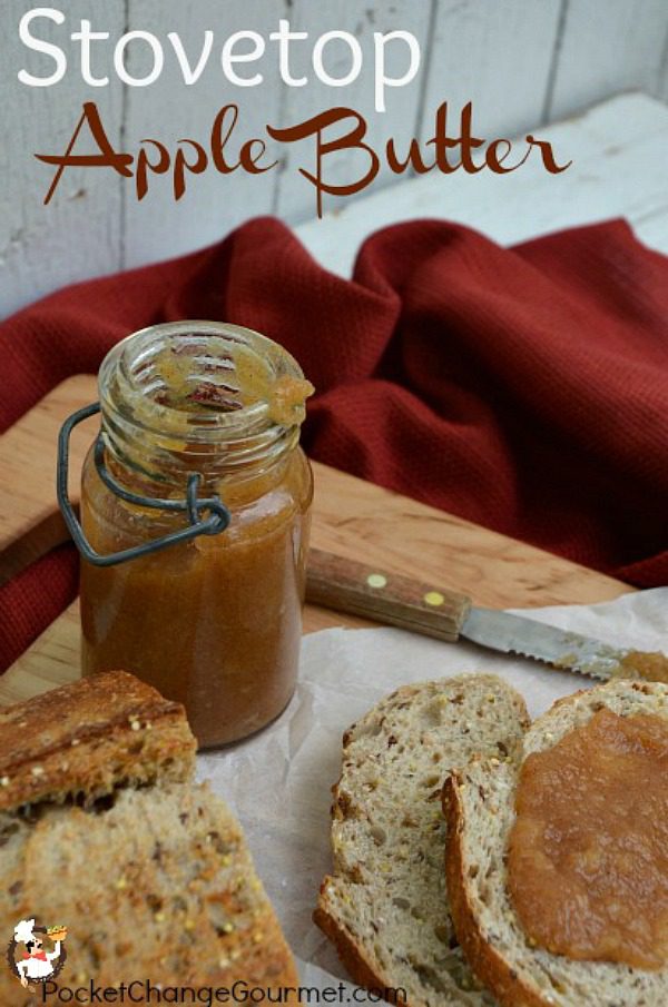 Grab the biscuits! It's time to make Apple Butter! Let it simmer away on the stove top and your house will smell amazing!