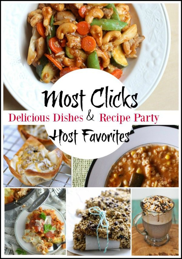 Looking for delicious recipes? We have over 100 each week! Here are the Host Favorite Recipes and the Most Clicks Recipes from our very first Delicious Dishes Recipe Party.