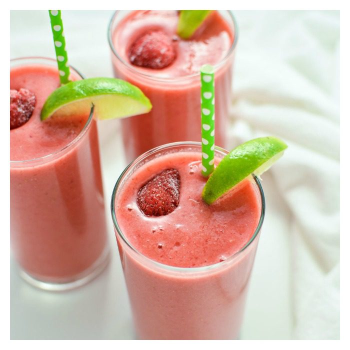 Triple Berry Limeade Smoothie from Pink When.