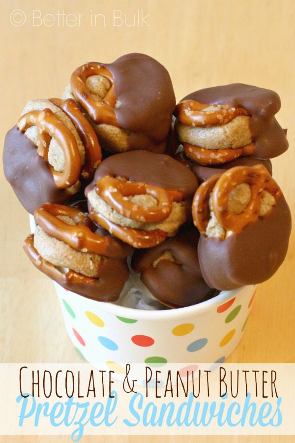 Chocolate Peanut Butter Pretzel Sandwiches from Food Fun Family