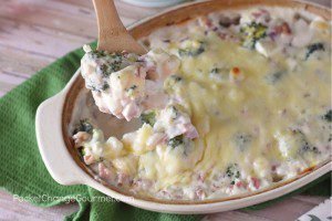 Looking for a delicious family favorite recipe to use up leftover ham? This Broccoli and Ham Casserole is perfect! Try this quick weeknight meal idea!