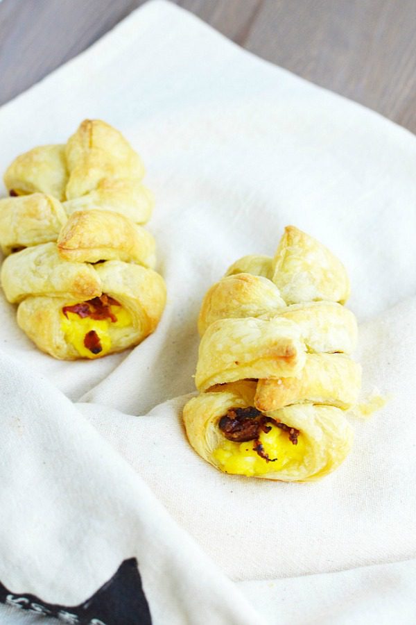 Mini Bacon Breakfast Braids from the Bewitchin' Kitchen.